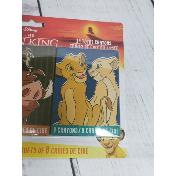 Disney The Lion King Crayons - 3 Boxes of 24 Vibrant Colors for Kids & Collector - Picture 5 of 5